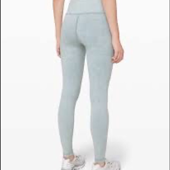 Lululemon Leggings Wunder Under High-Rise Tight Snow Washed Chambray - Picture 3 of 6
